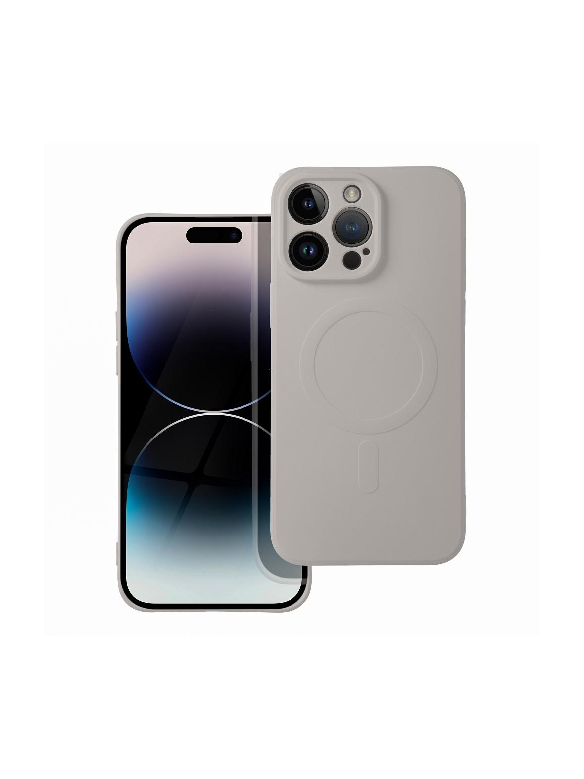 Futerał SILICONE MAG COVER kompatybilny z MagSafe do SAMSUNG A37 tytanowy szary