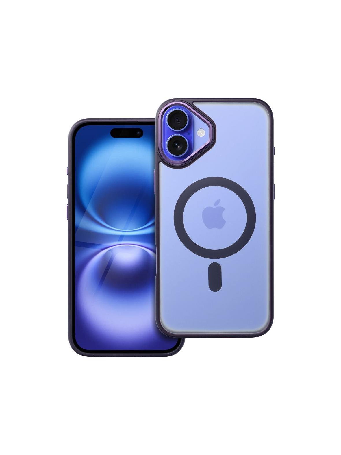 Futerał MATTE MAG COVER kompatybilny z MagSafe do IPHONE 16 Plus fioletowy