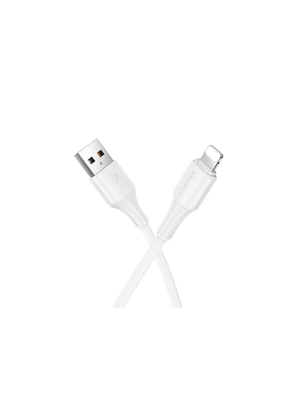 Kabel USB A do Lightning Hoco 2,4A 1 m X120 biały