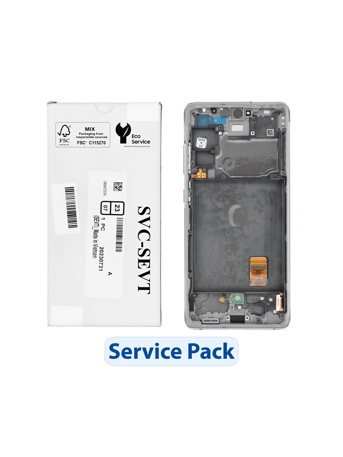 ServicePack Wyświetlacz LCD SAMSUNG S20 FE 4G/5G G780F/G781F 
GH82-31329B White