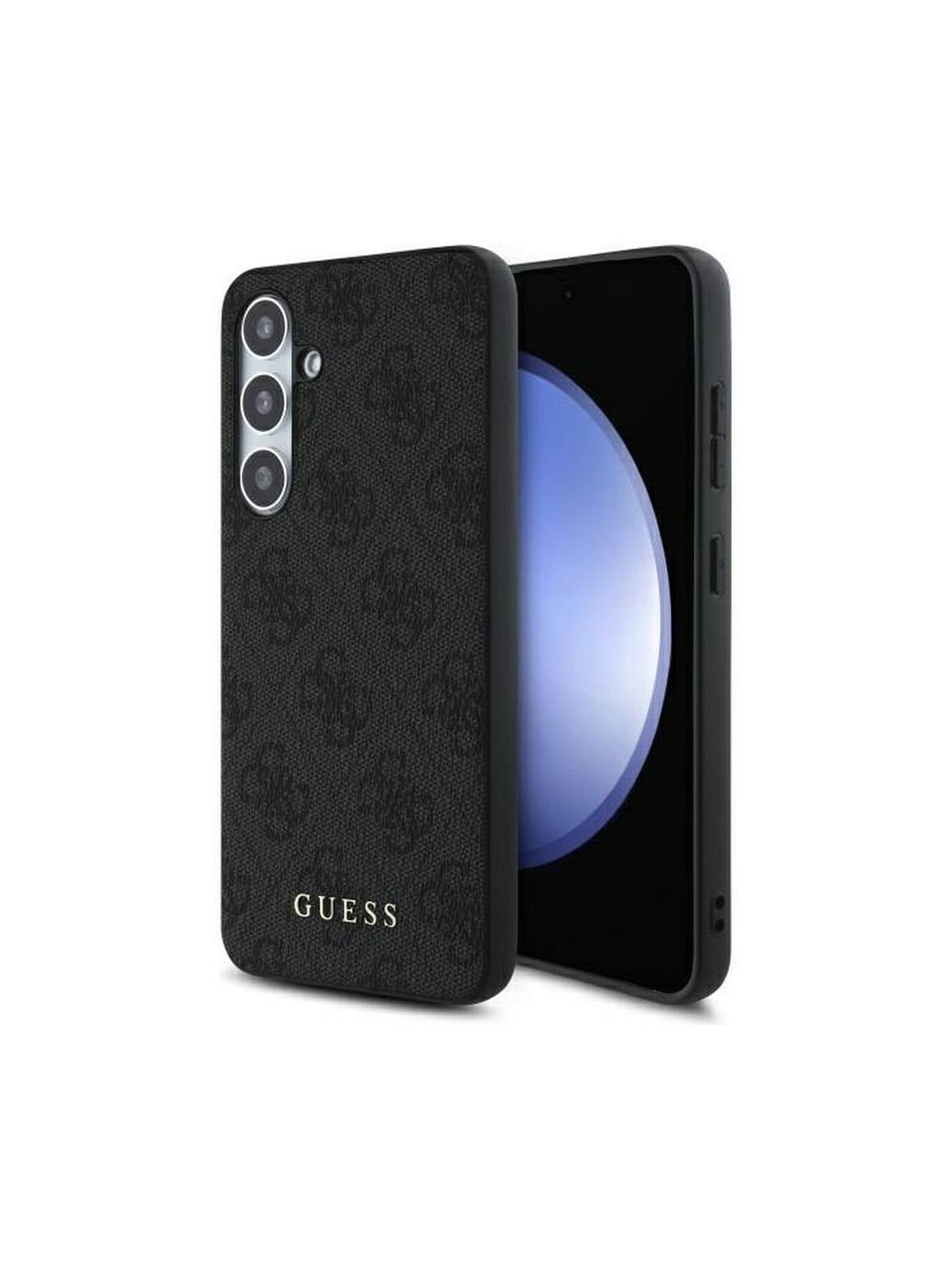 GUESS futerał do SAMSUNG S24 FE GUHCS24FEG4GFGR (HC PU 4G Metal Logo) szary