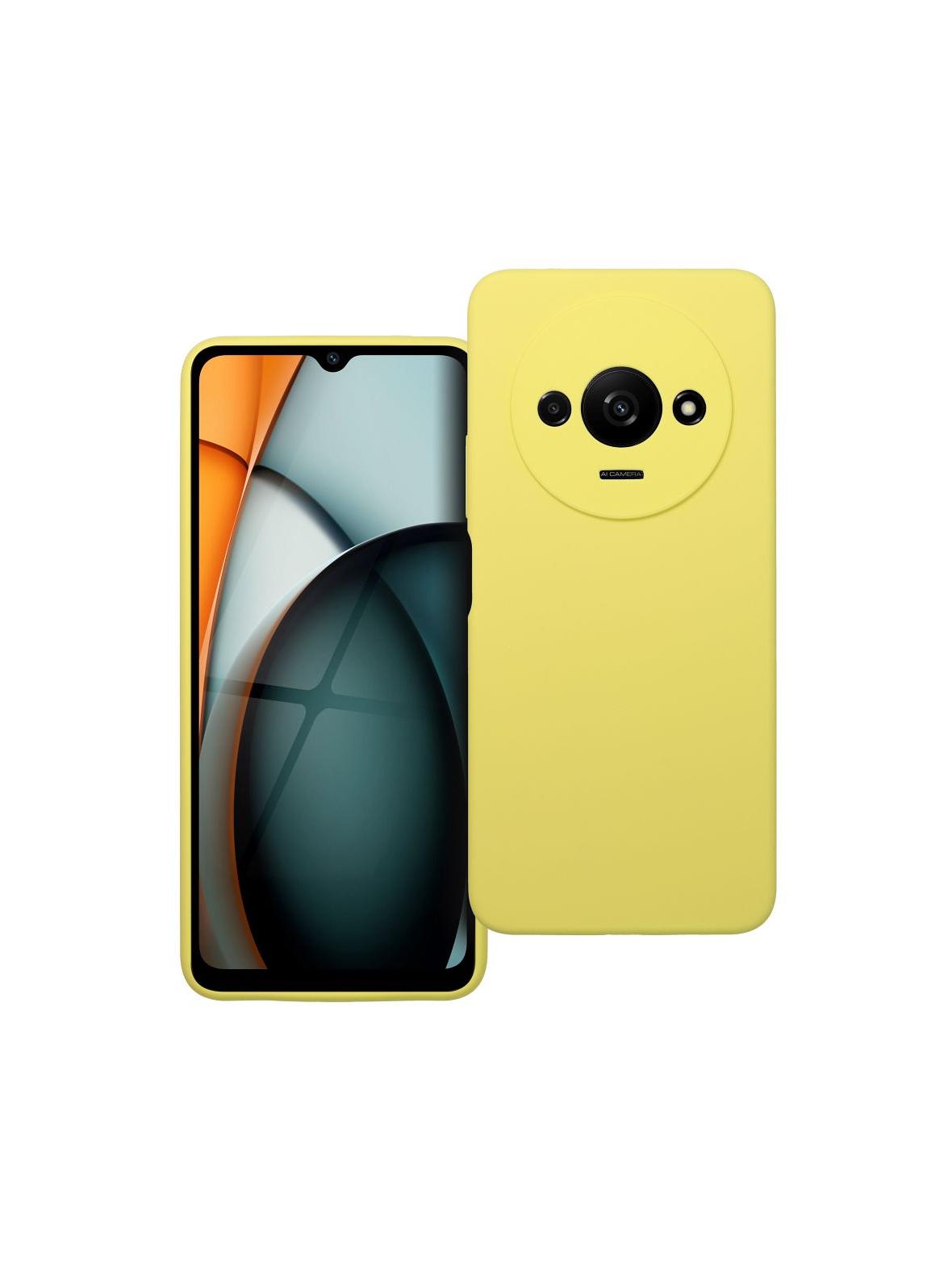 Futerał SILICONE 2mm do XIAOMI REDMI A3 4G żółty