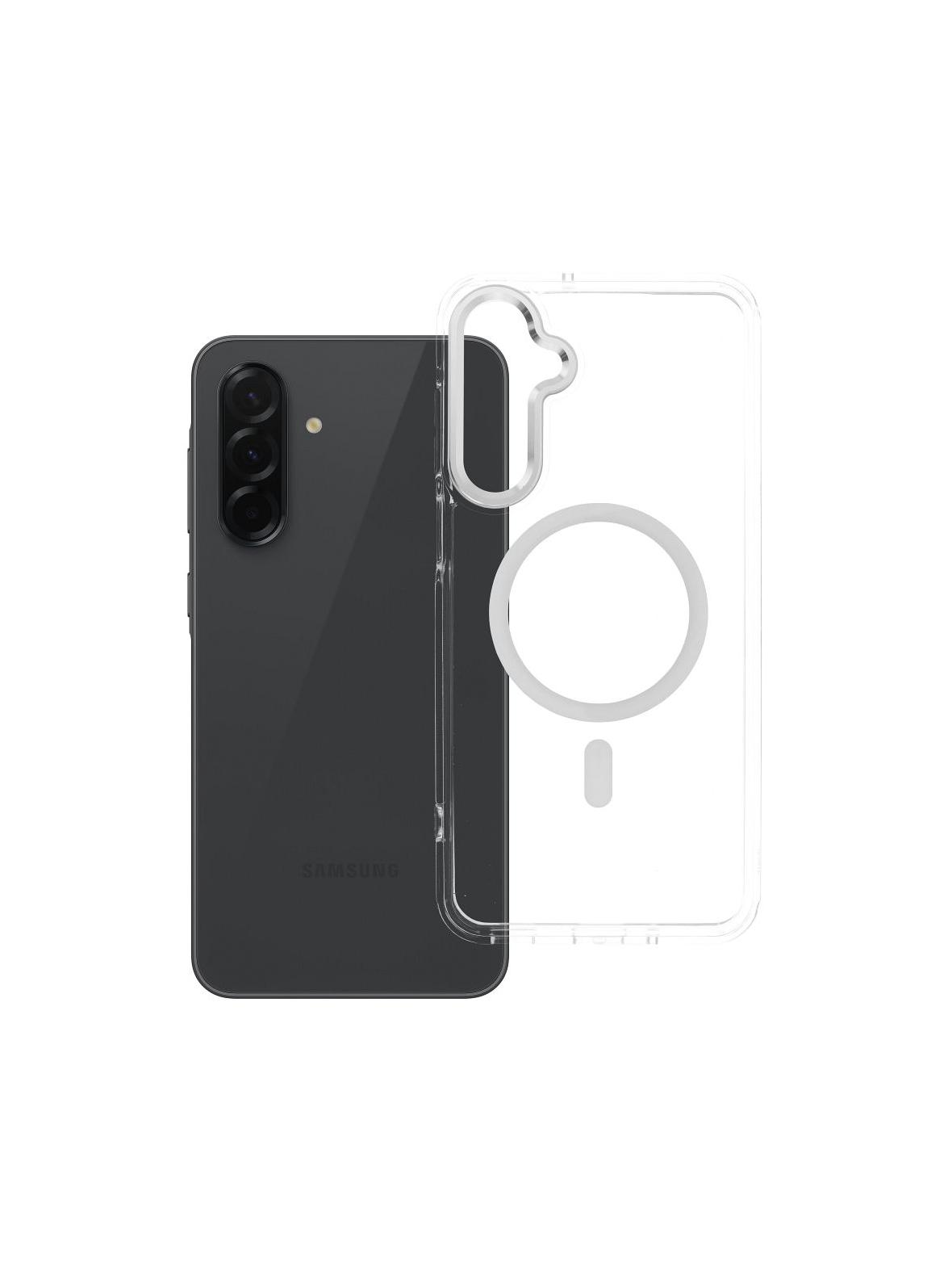 Futerał FRAME CLEAR HYBRID MAG COVER kompatybilny z MagSafe do SAMSUNG A16 transparentny