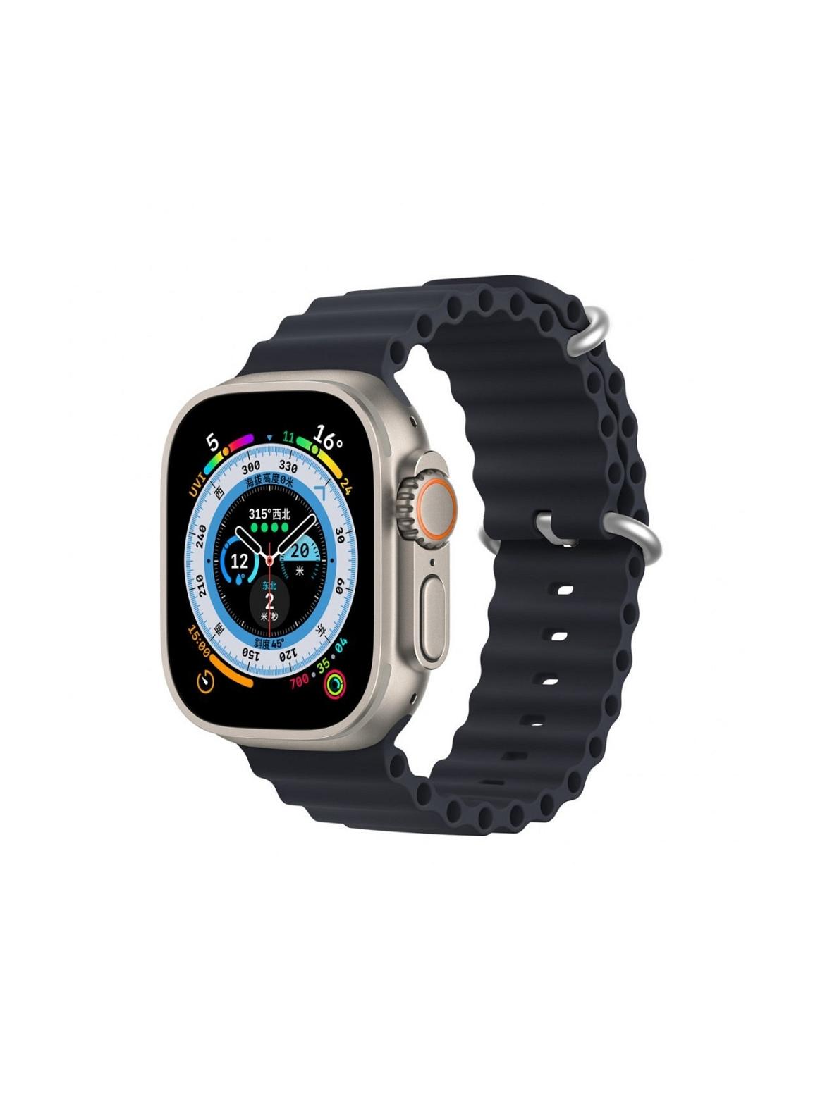 DUX DUCIS pasek OCEAN WAVE silikonowy do Apple Watch 38 / 40 / 41 mm grafitowy