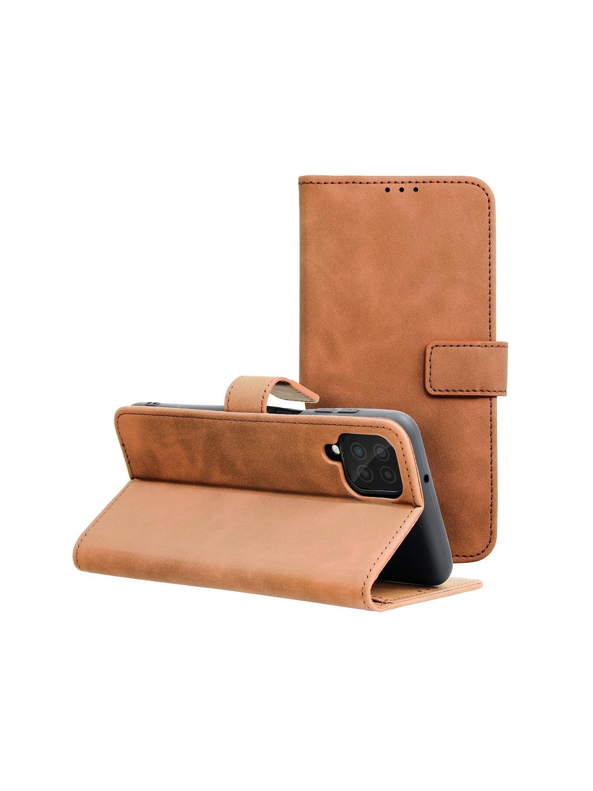 Kabura TENDER Book do SAMSUNG A12 / M12 brązowy