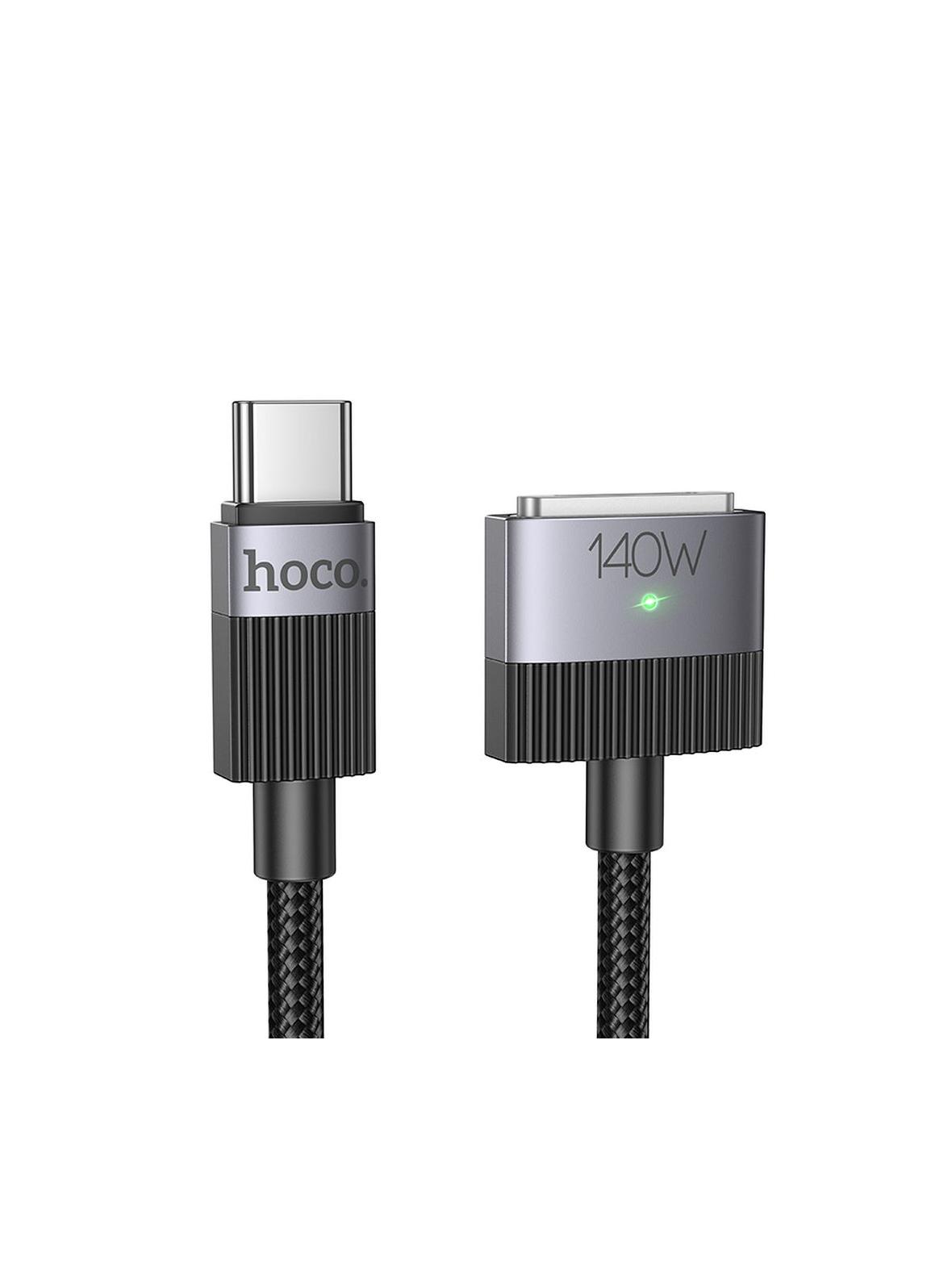 Kabel USB C do Mag3 Hoco 5A 140W magnetyczny 1,8 m U141 czarny