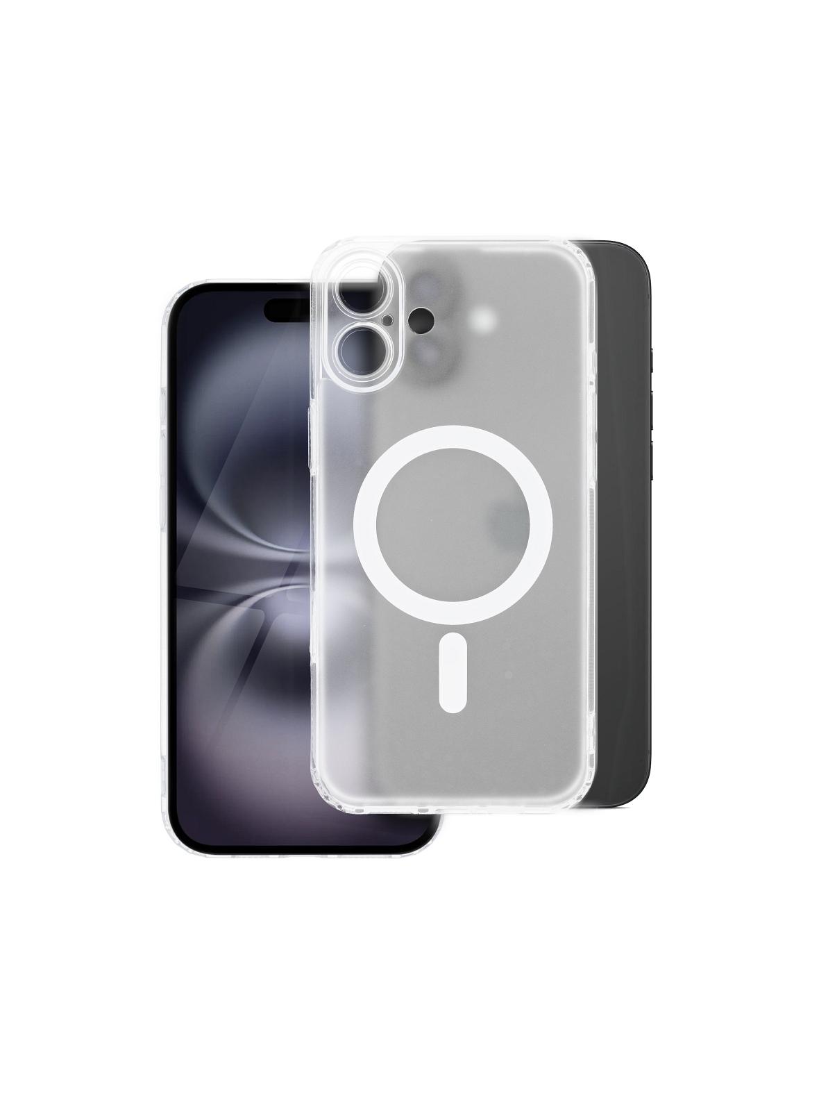 Futerał FROST MAG COVER z ochroną aparatu kompatybilny z MagSafe do IPHONE 11 Pro transparentny zmrożony