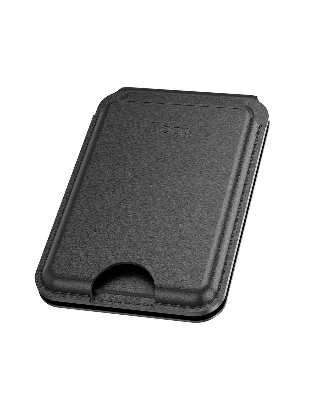 Portfel magnetyczny na karty Hoco zgodny z MagSafe GT3 czarny
