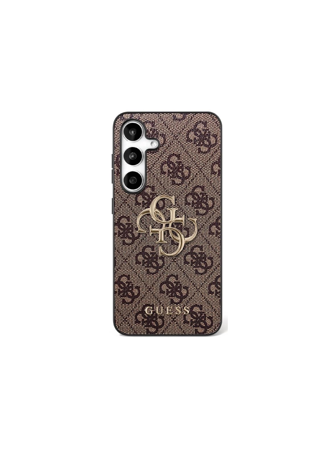 GUESS futerał do SAMSUNG S25 FE GUHCS25FE4GMGBR (PU Leather 4G Metal Logo) brązowy
