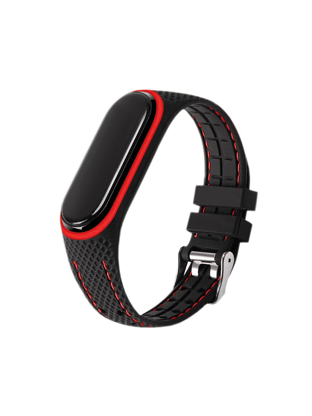 Pasek z elastomeru LIFESTYLE do XIAOMI Mi Band 7 czarny (04)