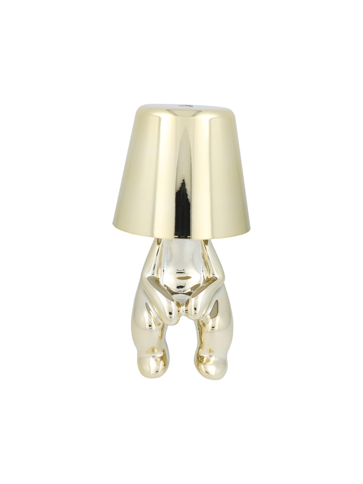 Lampka nocna GOLD MAN Art Deco siedzący (wzór 2) MLTL