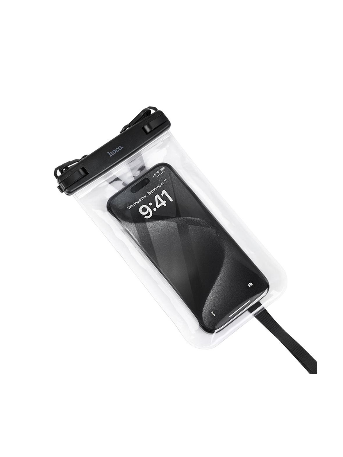 Wodoodporne etui na telefon Hoco IP68 222 x 125 x 21 mm HX52 transparentne