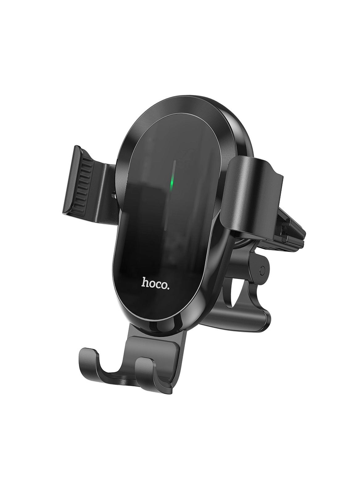 Uchwyt na telefon do samochodu indukcyjny Hoco 15 W do kratki CA105 czarny