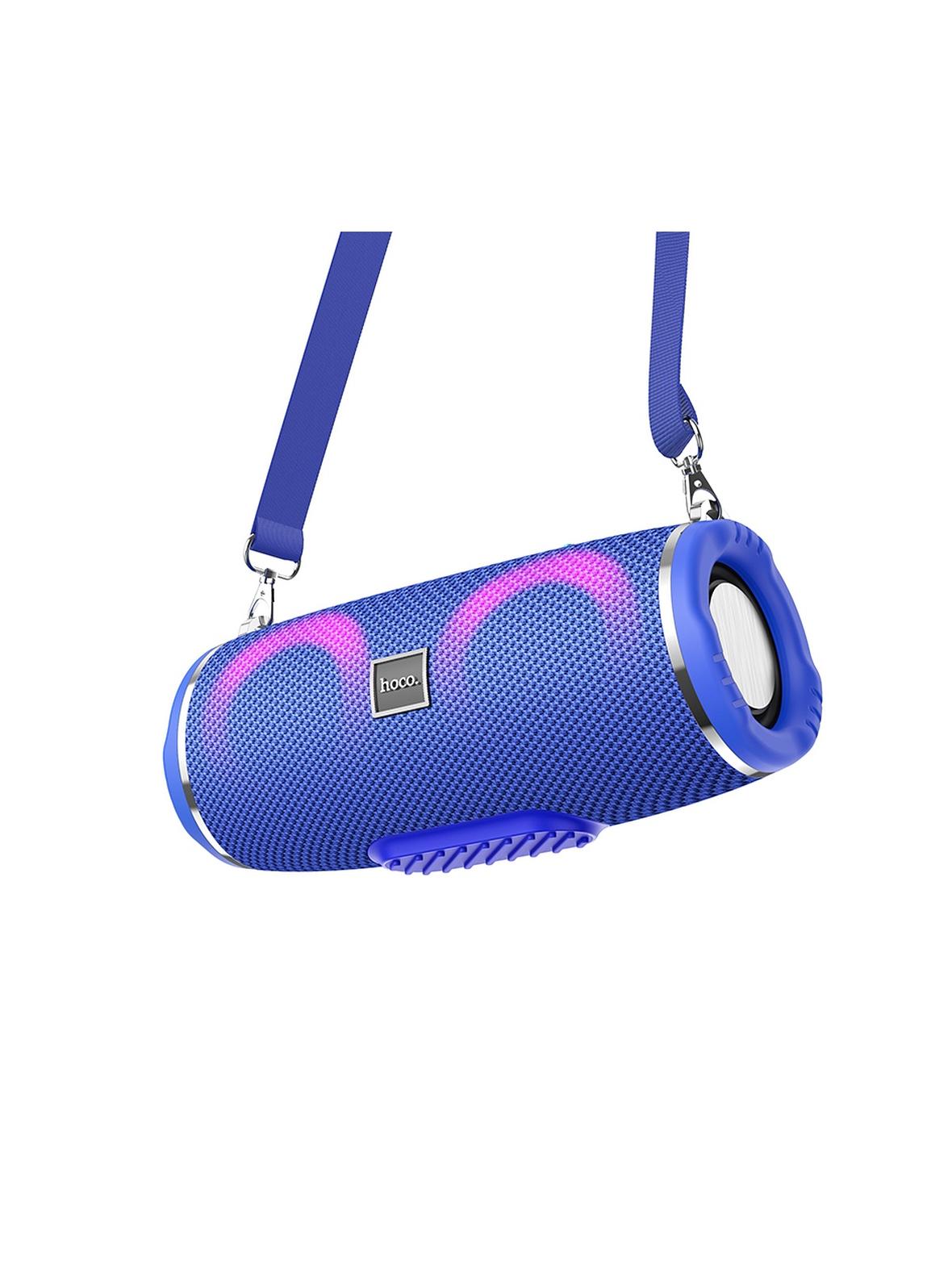 Głośnik bluetooth LED 2 x 5W 2h Hoco HC12 niebieski
