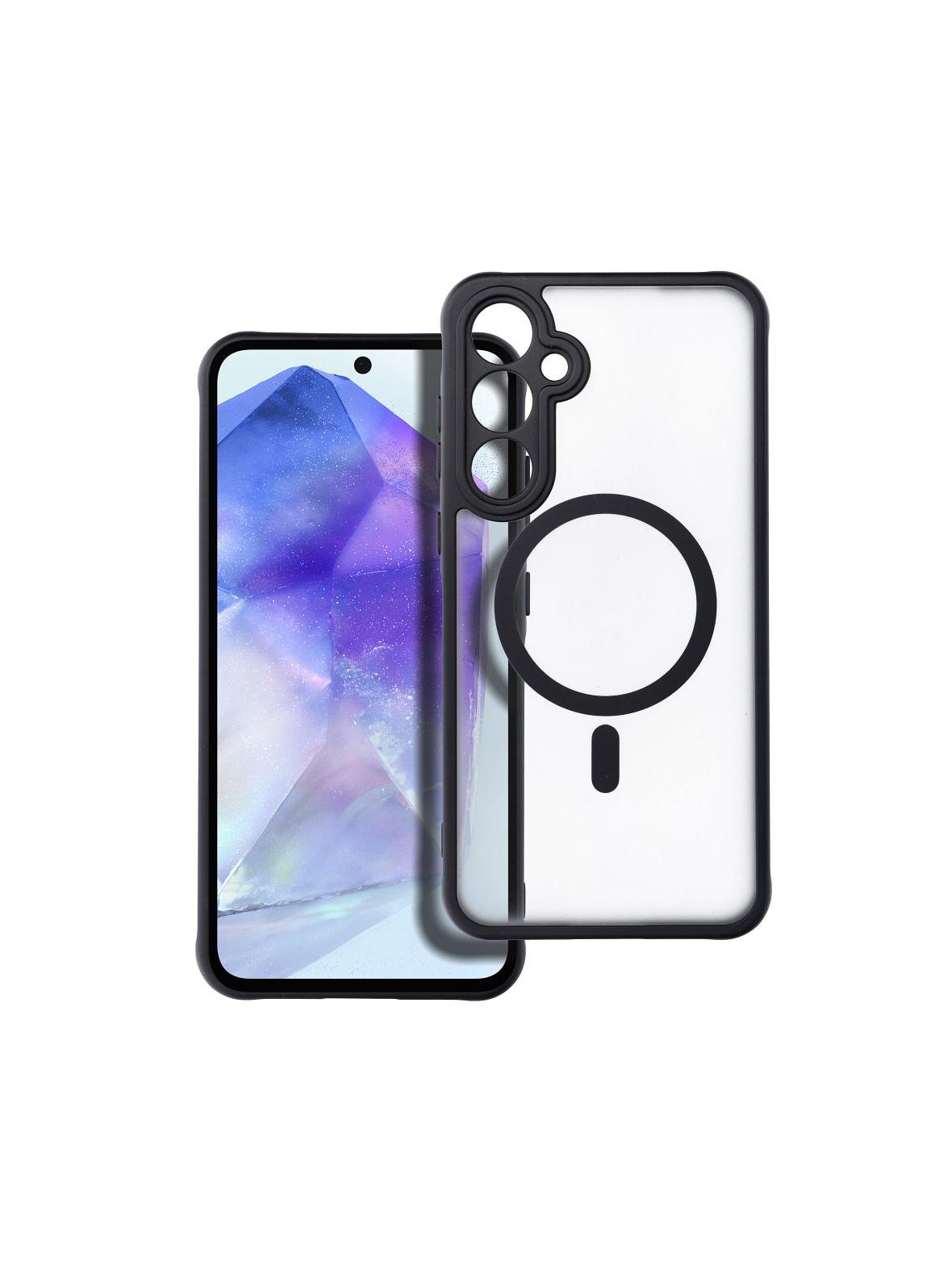 Futerał FULL MATTE MAG COVER kompatybilny z MagSafe do SAMSUNG A55 czarny