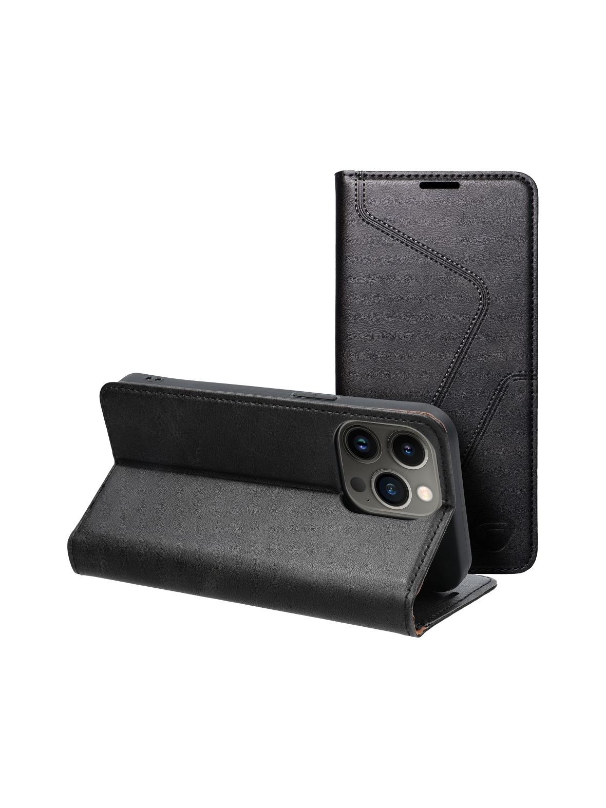 Pokrowiec na iPhone 13 PRO Forcell F-Protect RFID Blocker Book czarny