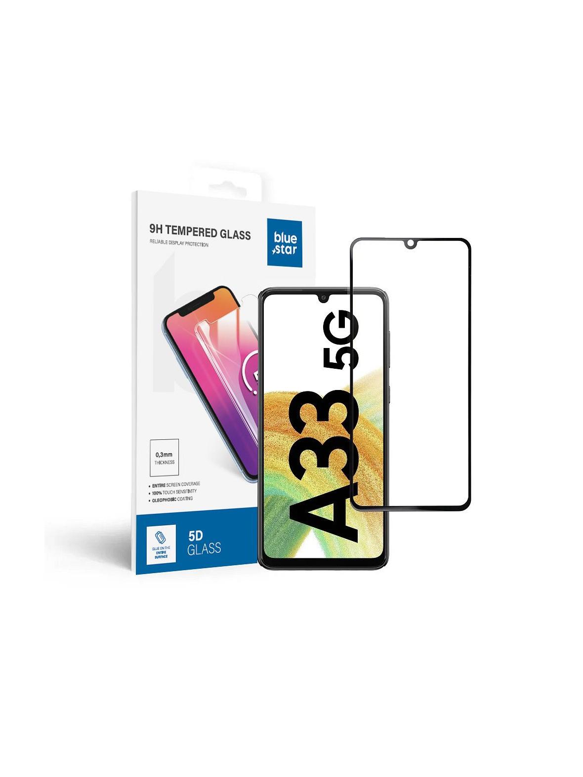 Szkło hartowane do Samsung Galaxy A33 5G (full glue / case friendly) Blue Star 5D czarne