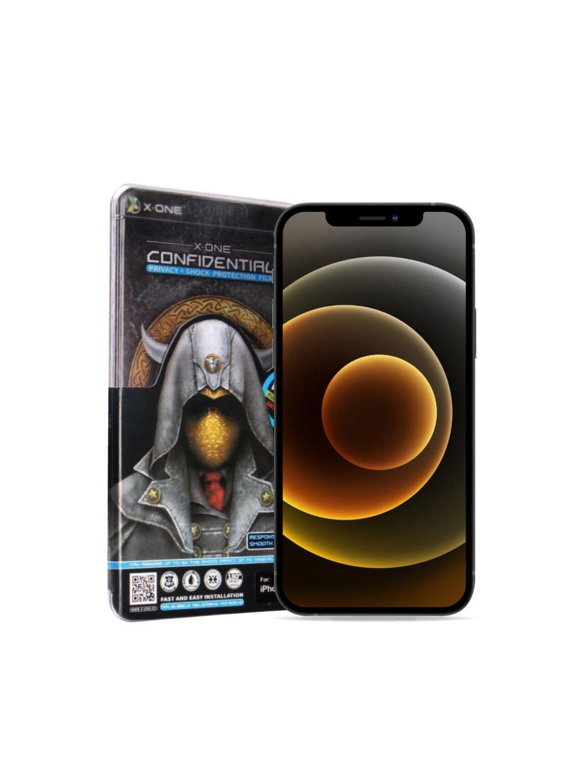 Szkło hartowane X-ONE Full Cover Extra Strong Privacy - do iPhone 17 Air (full glue) czarny