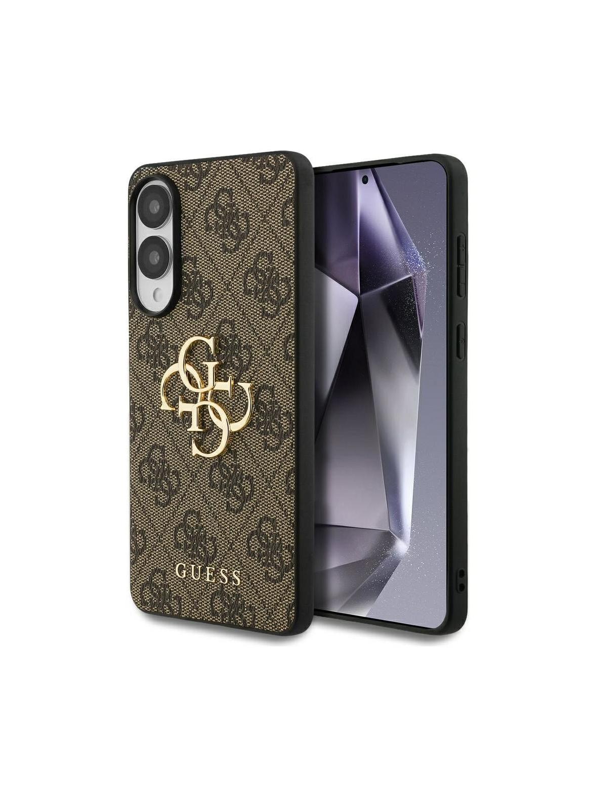 GUESS futerał do SAMSUNG S25 Edge GUHCS25E4GMGBR (4G PU Big Logo) brązowy