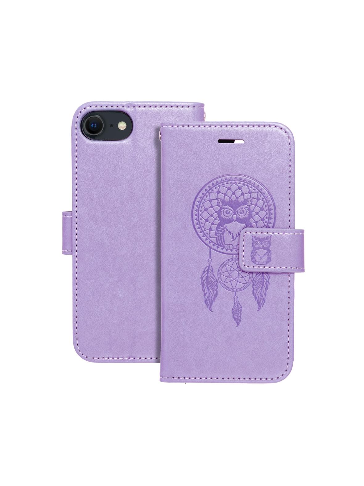 Kabura MEZZO Book do IPHONE 7 / 8 / SE 2020 / SE 2022 łapacz snów fioletowy