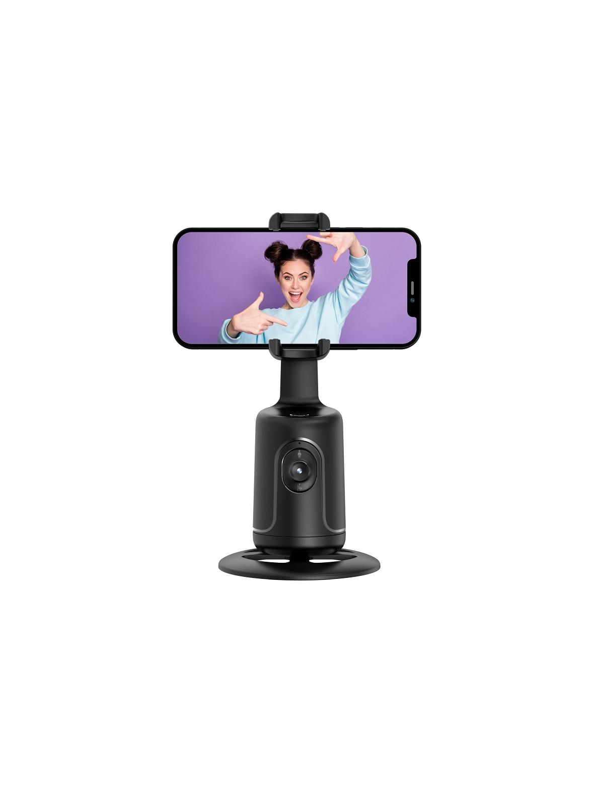 Uchwyt biurkowy z inteligentnym rozpoznawaniem twarzy i gestów P1 czarny