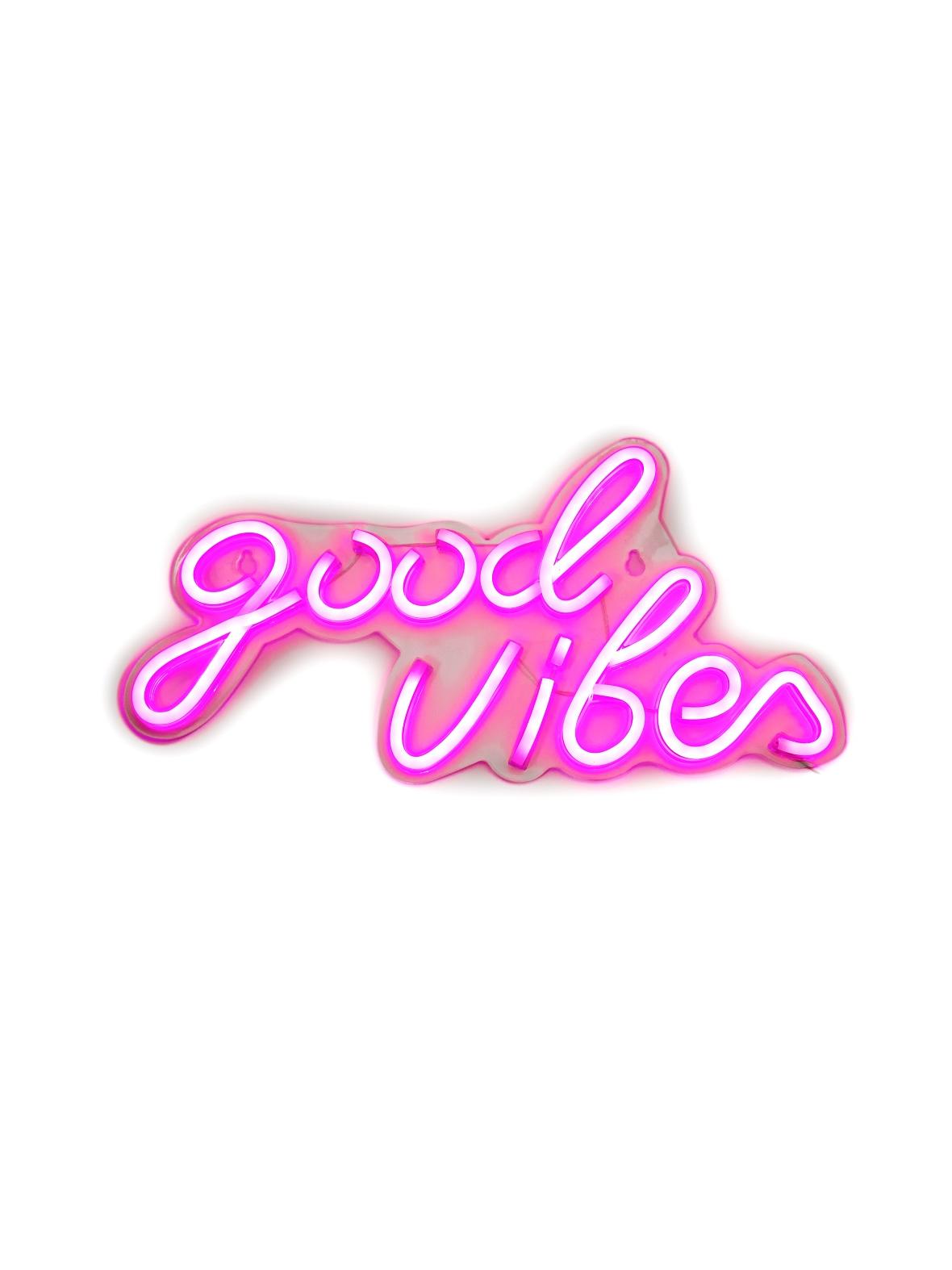 NEON NA ŚCIANĘ LED na USB - Good vibes 3 model