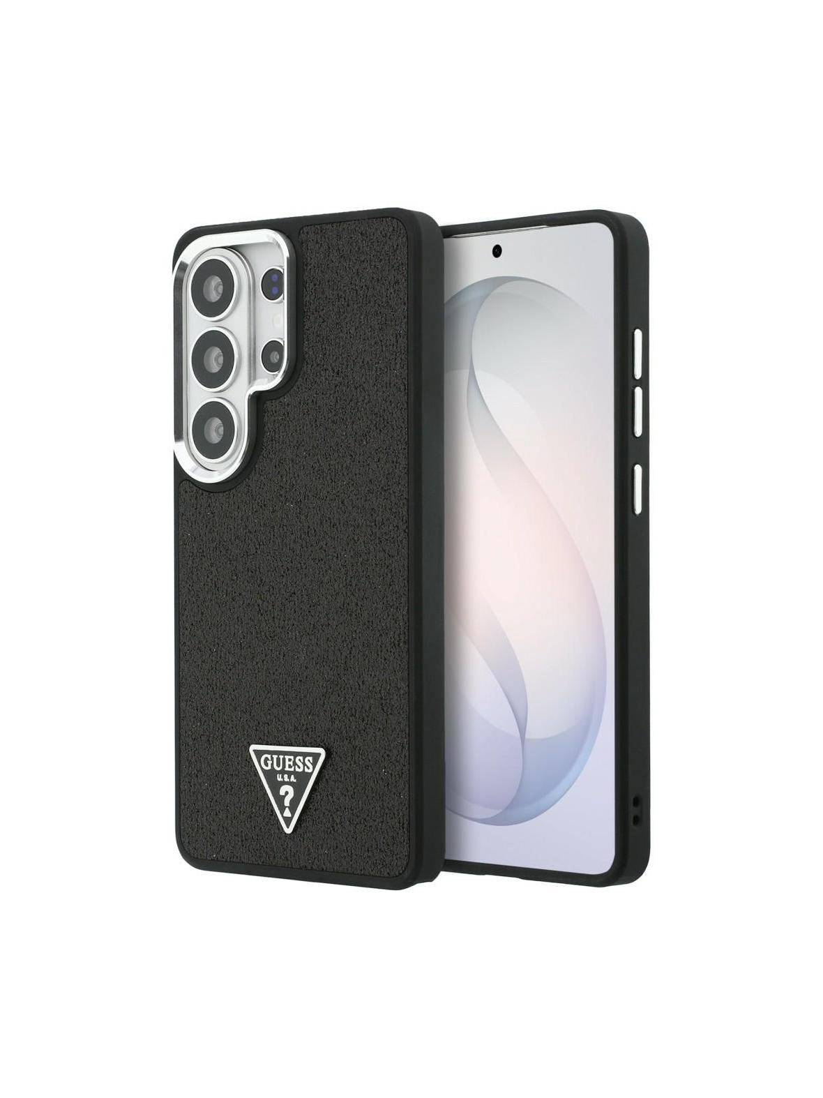 GUESS futerał do SAMSUNG S26 Ultra GUHMS26LPFGTSCMK (Fixed Glitter Triangle MagSafe) czarny