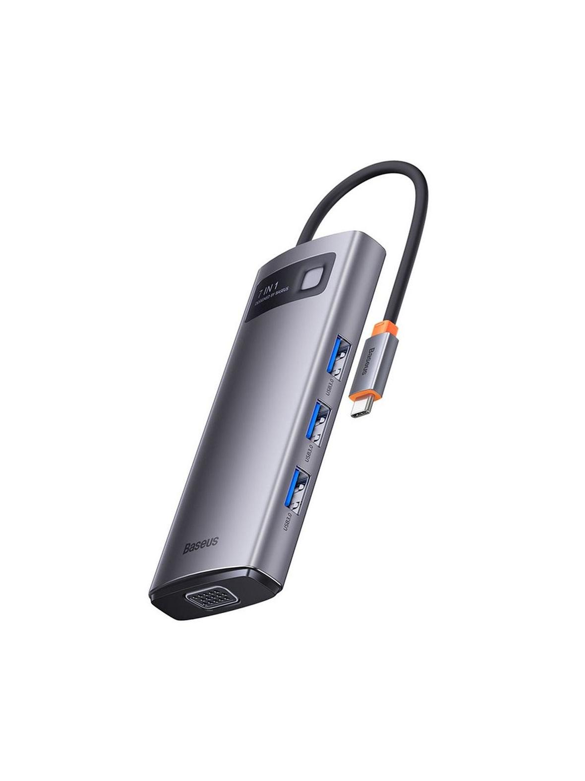 BASEUS adapter HUB 7w1 Typ C WKWG040013/BS-OH043 0,17 m gszary