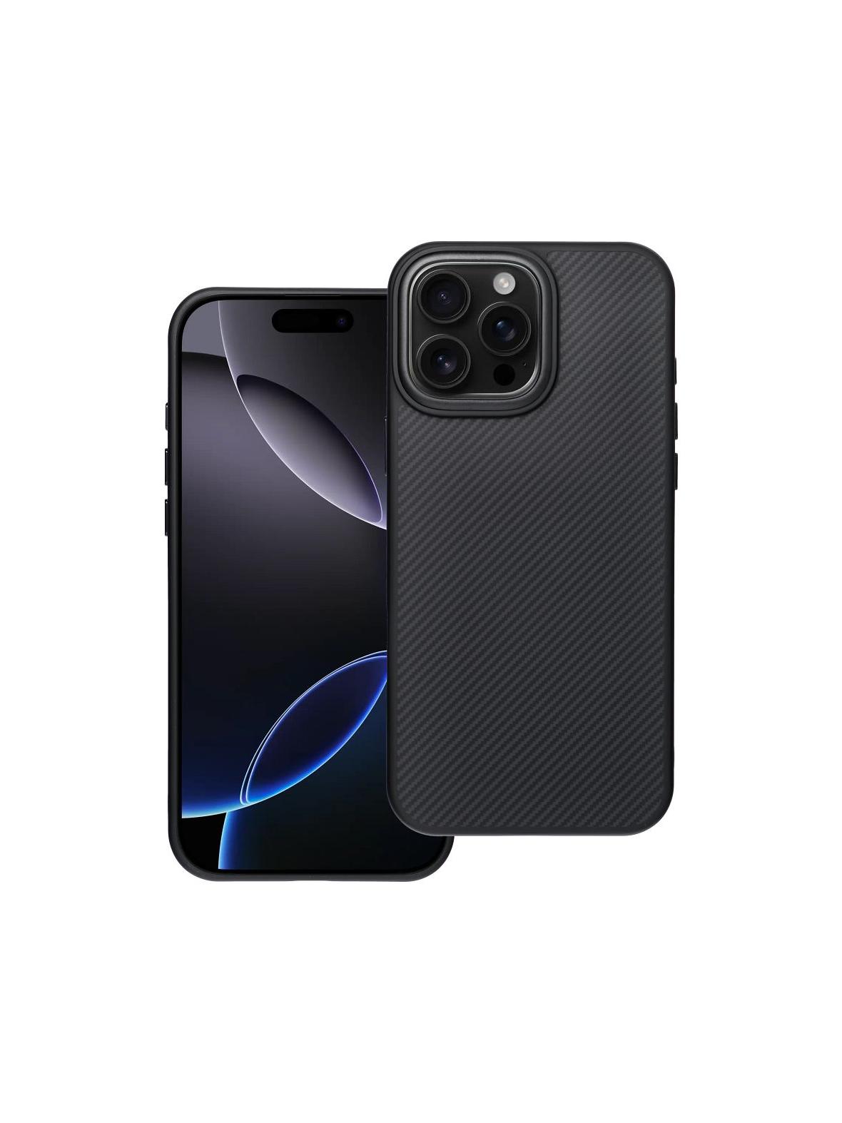 Etui na iPhone 16 PRO MAX Carbon Elite Mag Cover zgodny z MagSafe czarny