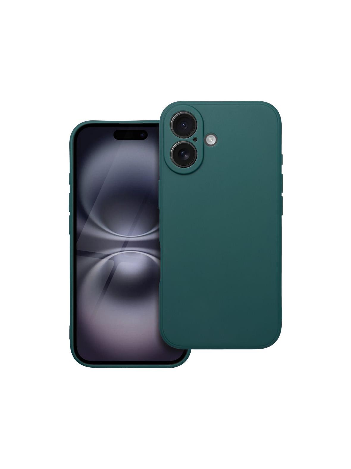 Futerał MATT do IPHONE 16 ciemnozielony