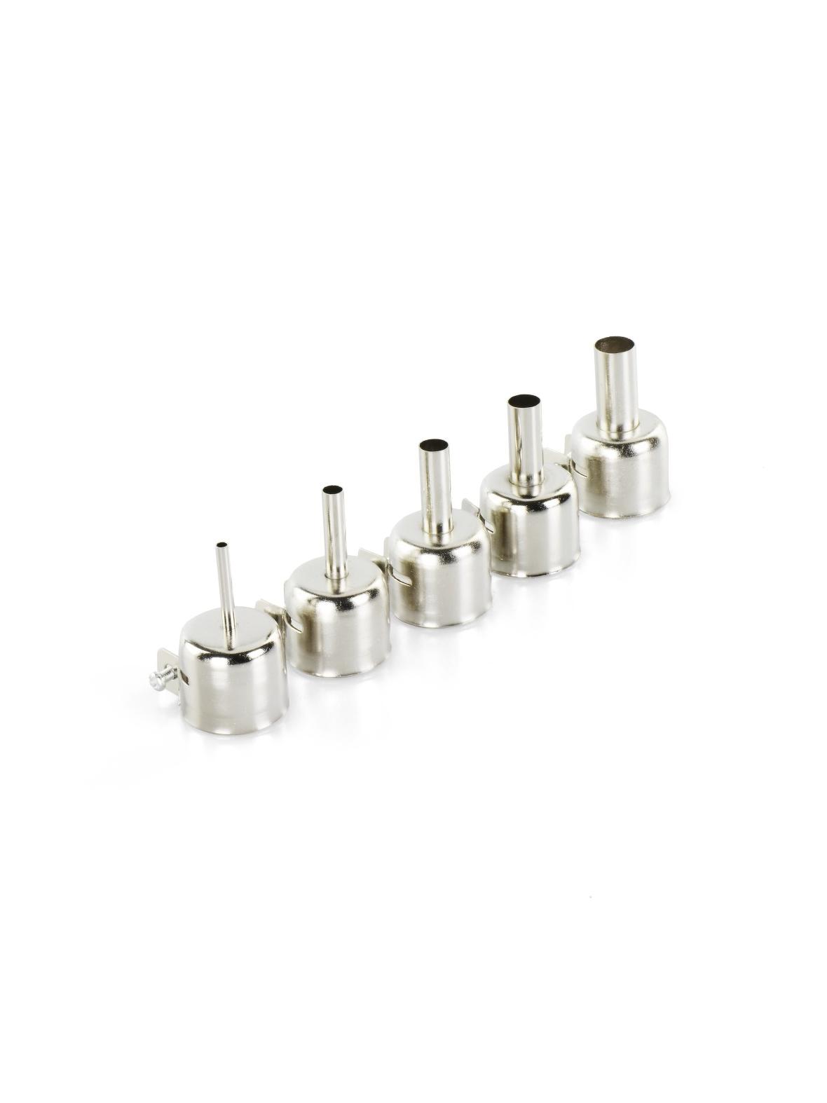 Zestaw pięciu końcówek do lutownicy na gorące powietrze