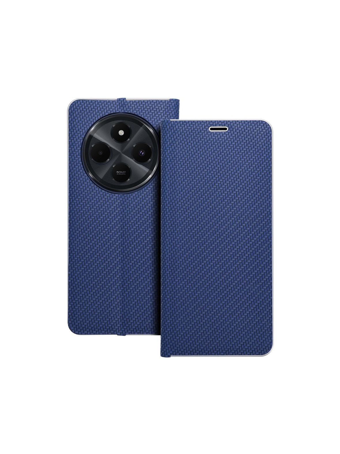 Kabura LUNA Book Carbon do XIAOMI Redmi 14C niebieski