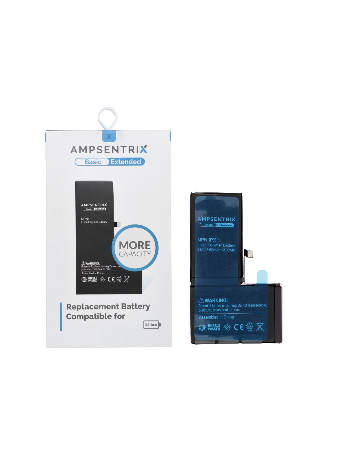 AmpSentrix Basic bateria do iPhone X (zwiększona pojemność 3150 mAh)