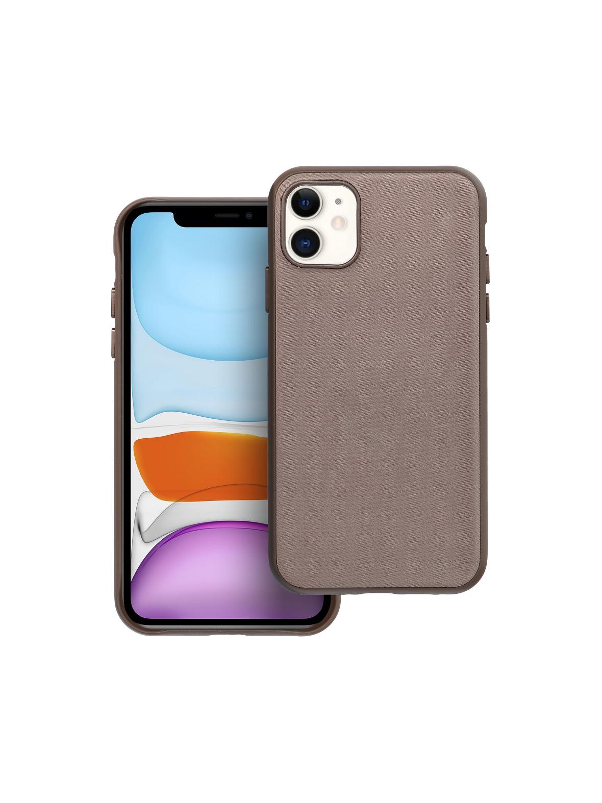 Futerał WOVEN MAG COVER kompatybilny z MagSafe do IPHONE 11 jasny brązowy