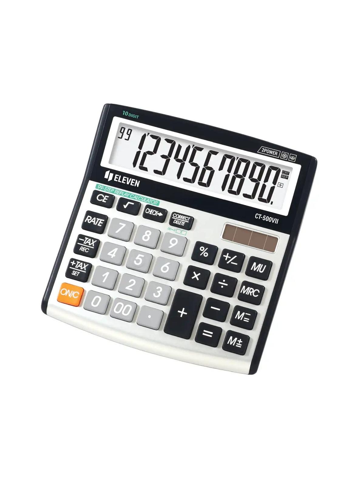 ELEVEN kalkulator biurowy CT-500VII biało czarny