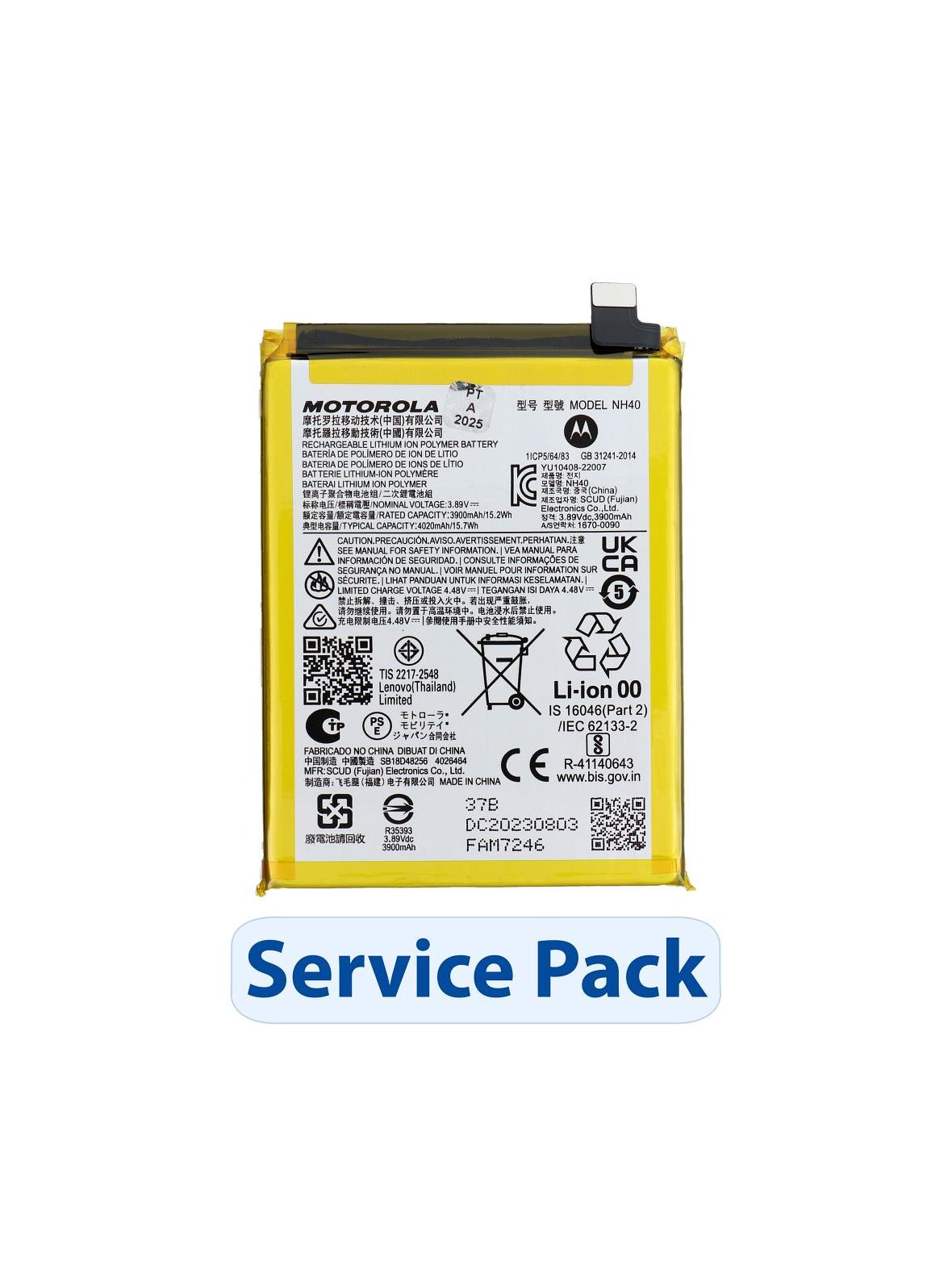 ServicePack Bateria SB18D48255 do Motorola Moto E22/E22i
