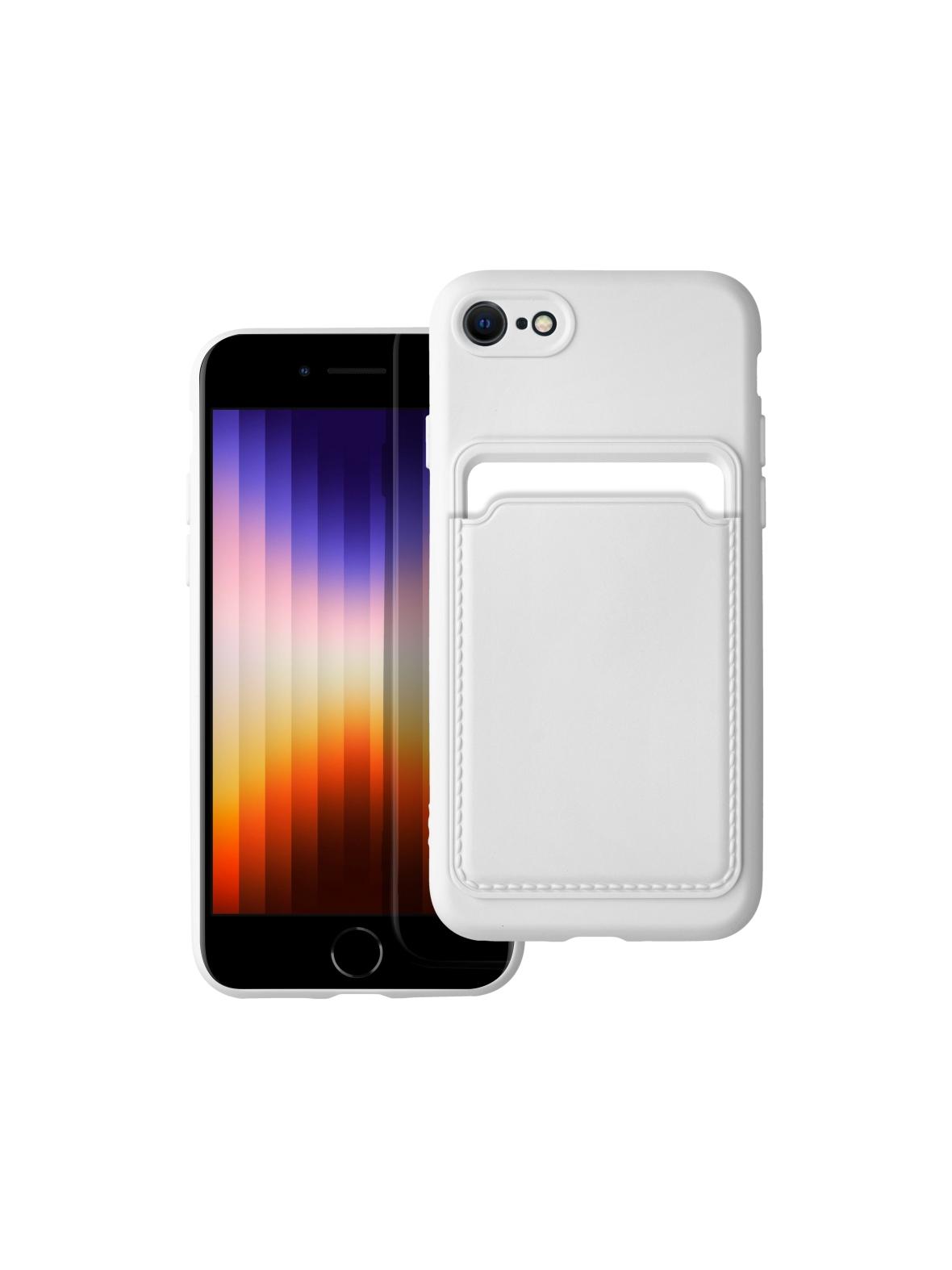 Futerał CARD CASE do IPHONE 7 / 8 / SE 2020 / SE 2022 biały