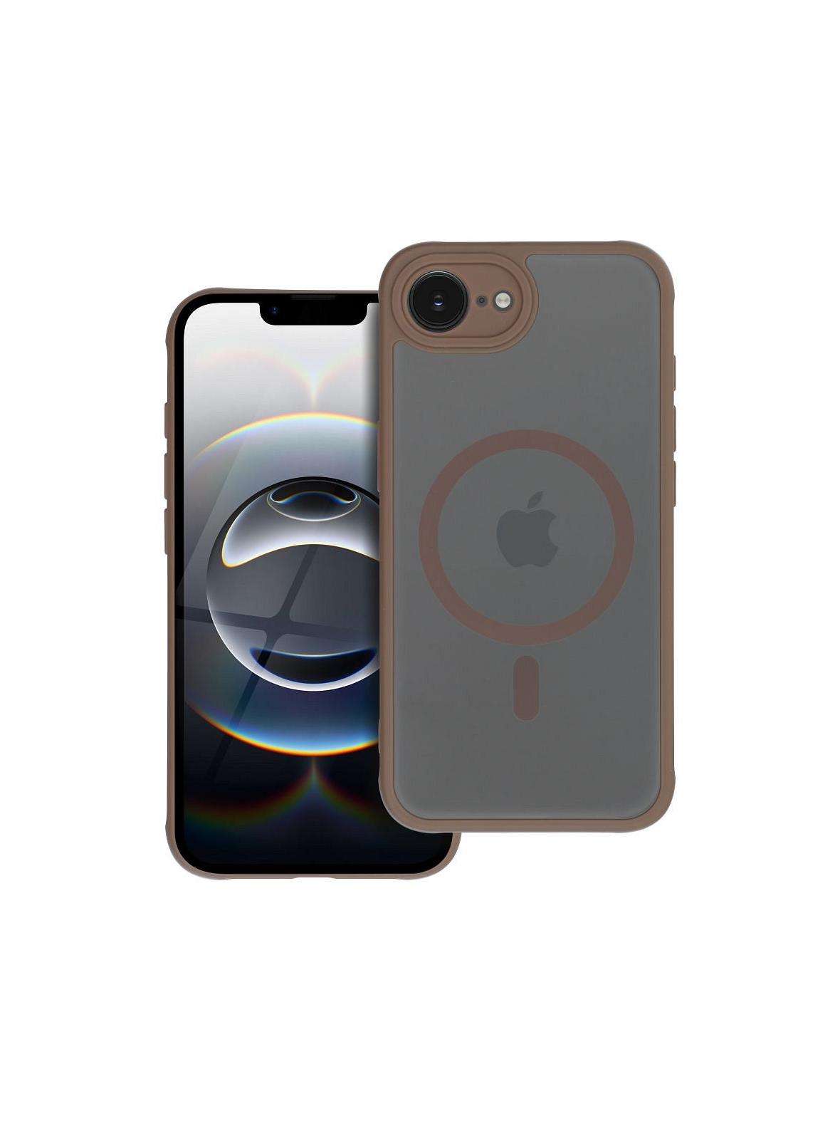 Futerał FULL MATTE MAG COVER kompatybilny z MagSafe do IPHONE 12 Pro brązowy