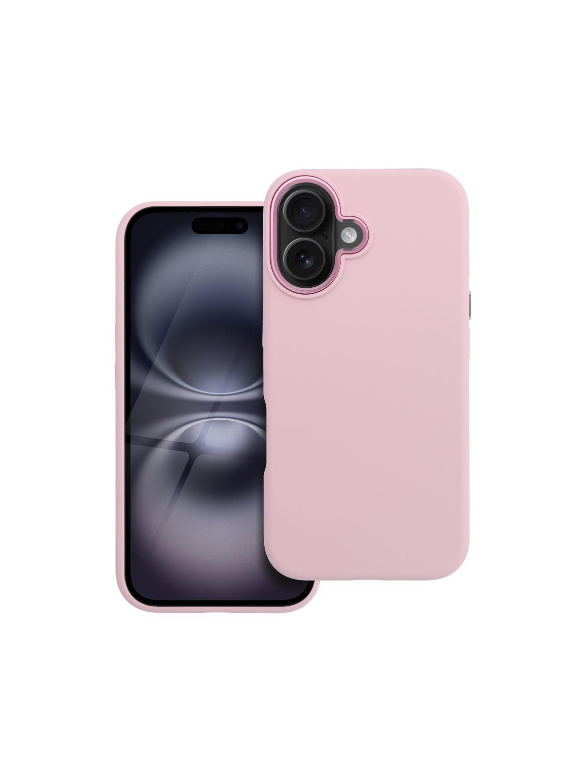 Etui na iPhone 16 Forcell F-Protect Frame Premium zgodny z MagSafe różowy 0INT