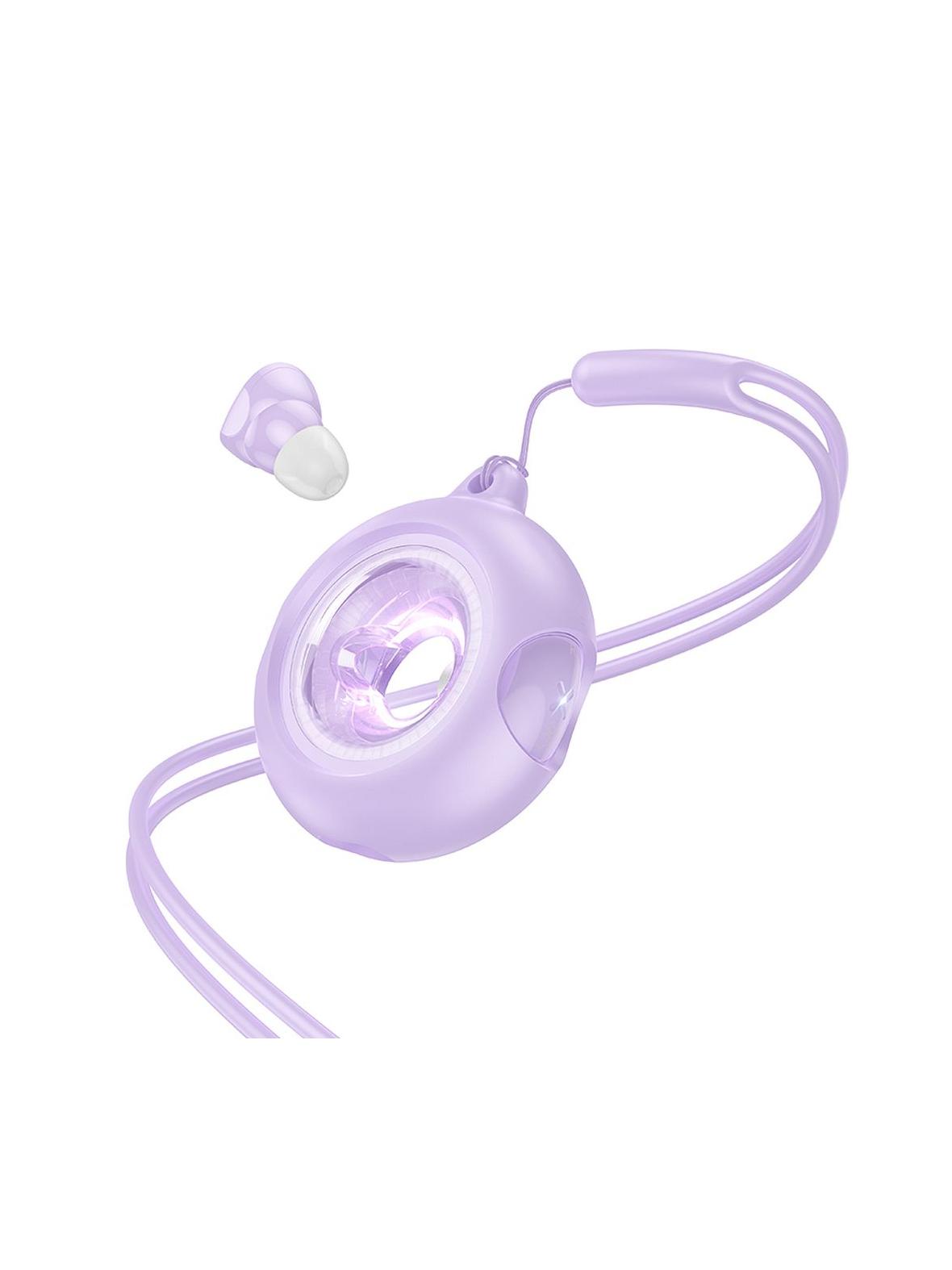 Słuchawki bezprzewodowe douszne Hoco TWS EW71 fioletowe