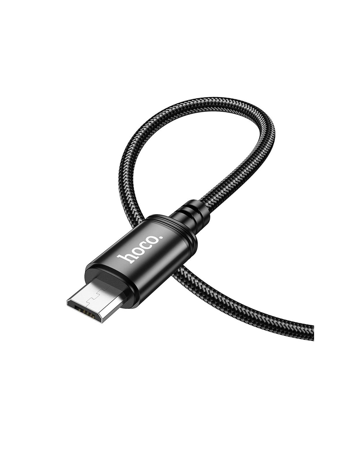 Kabel USB A do Micro USB Hoco 2,4A 2 m X89 czarny