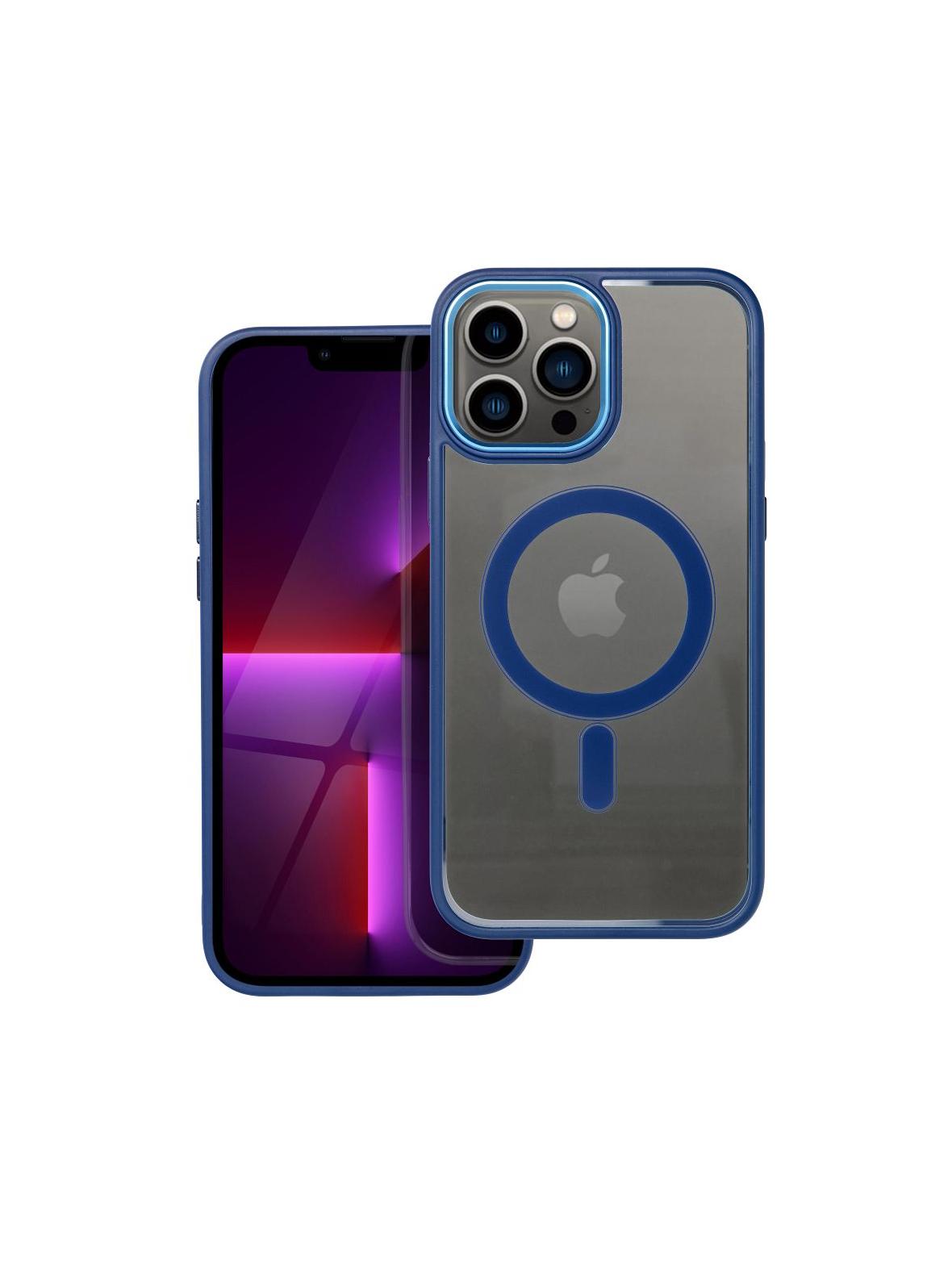Futerał COLOR EDGE MAG COVER kompatybilny z MagSafe do IPHONE 13 Pro Max niebieski