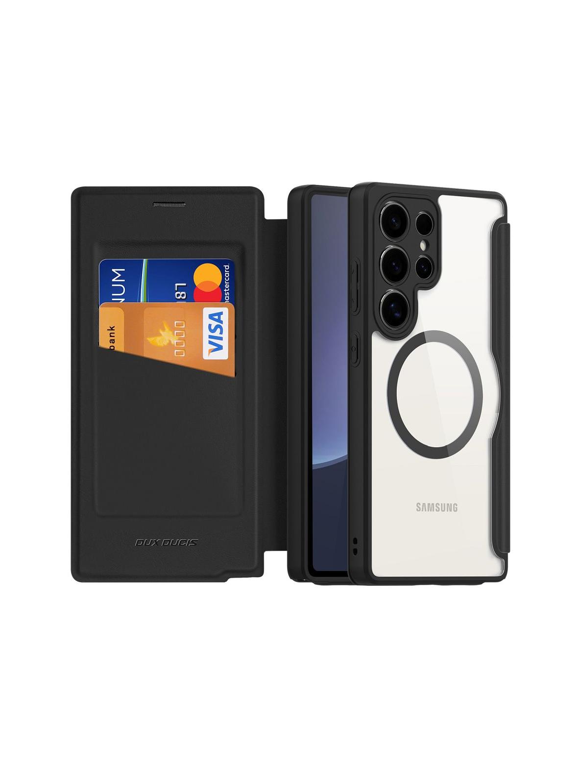 DUX DUCIS kabura SKIN X PRO kompatybilna z MagSafe do SAMSUNG S25 Ultra czarna