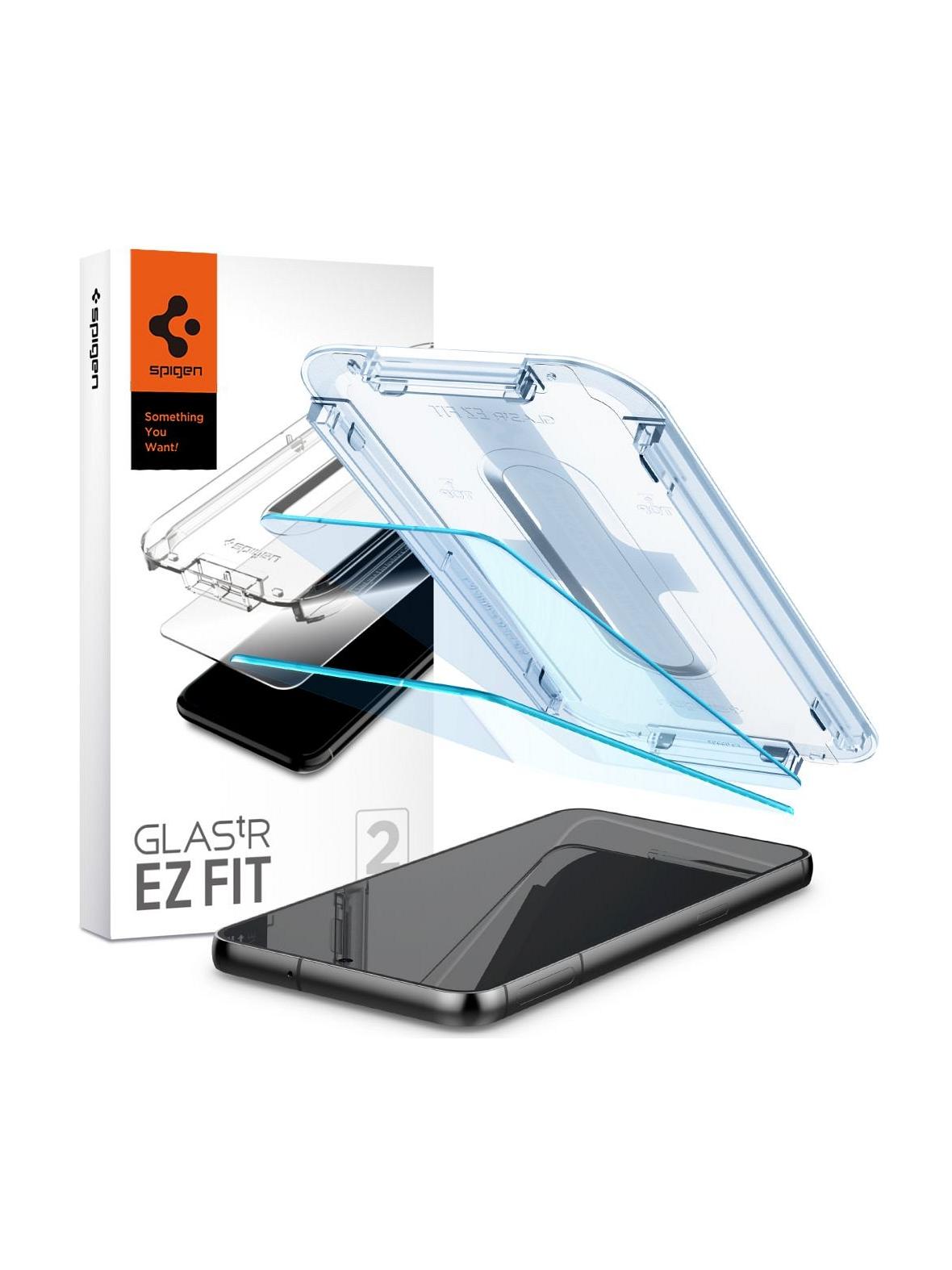 SPIGEN szkło hartowane GLAS.TR"EZ FIT" 2-pack do SAMSUNG S23 transparent