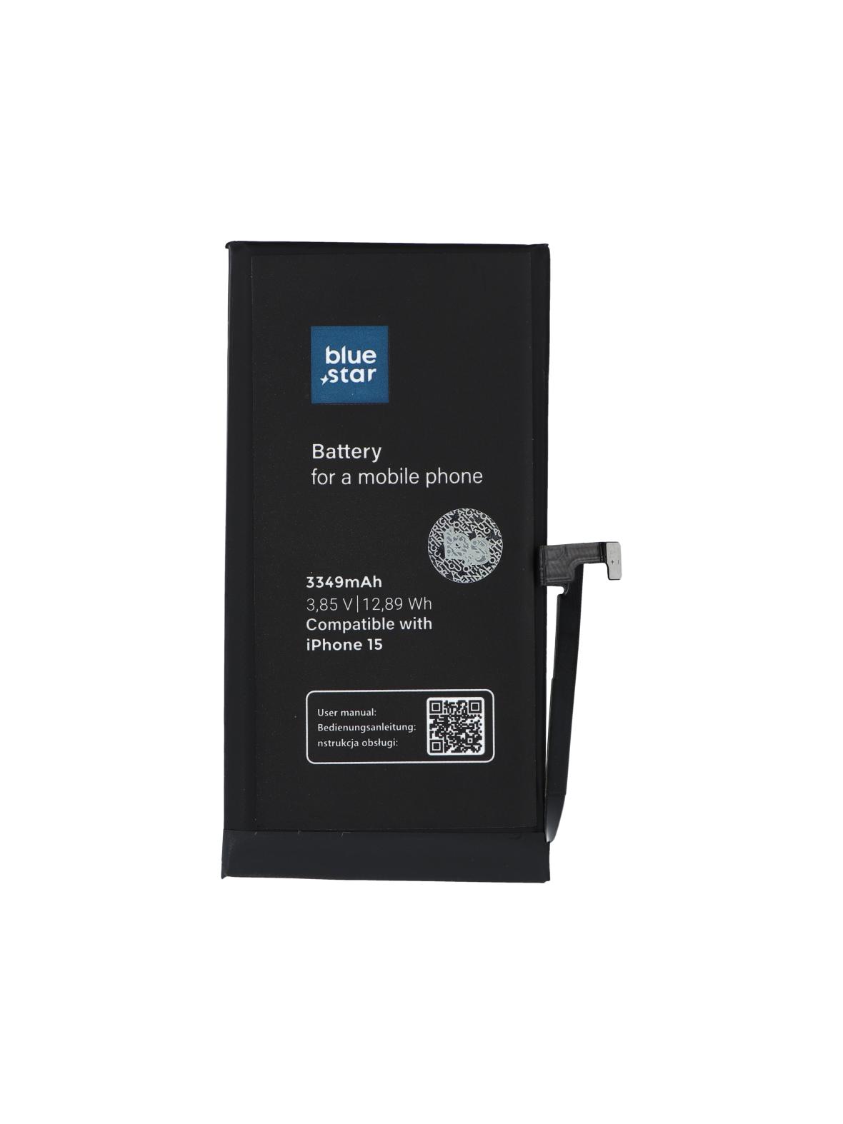 Bateria do iPhone 15 3349 mAh Blue Star HQ