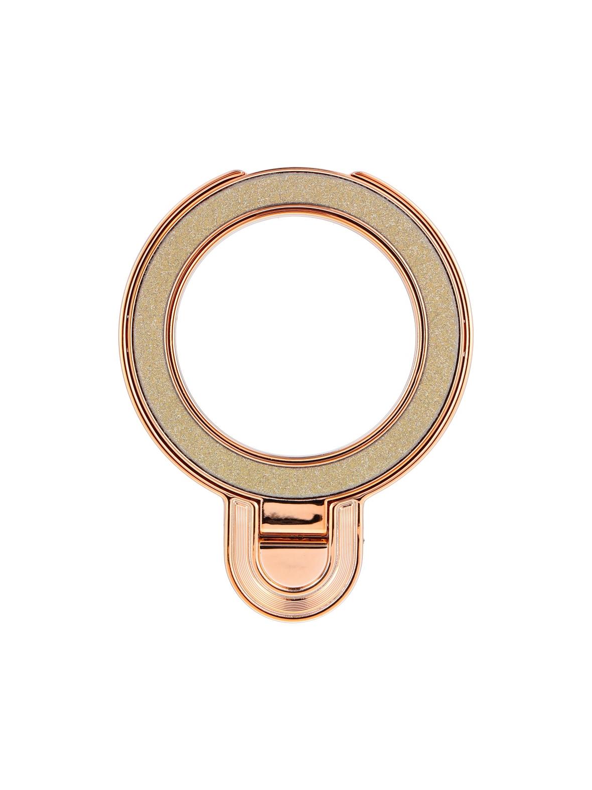 Stojak na telefon CIRCLE GLITTER - naklejany - złoty