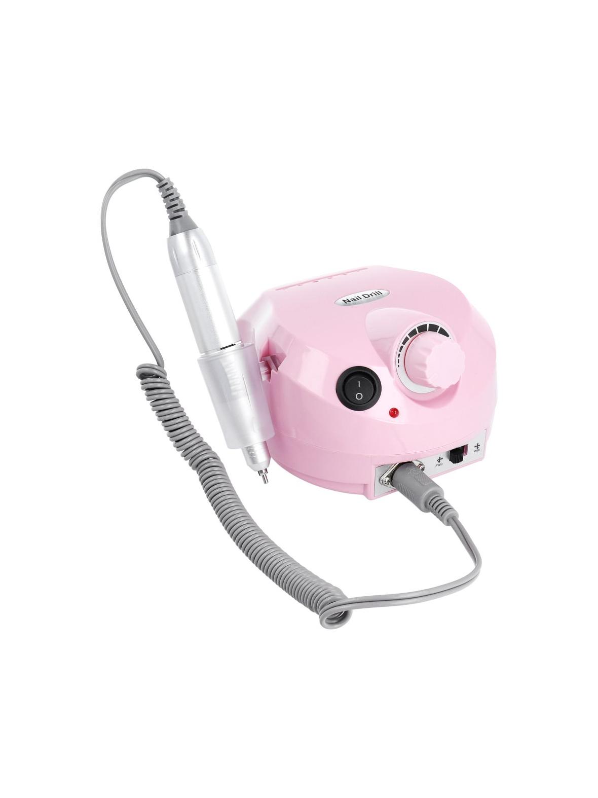 Profesjonalna maszyna do manicure frezarka do paznokci MJ120 różowa