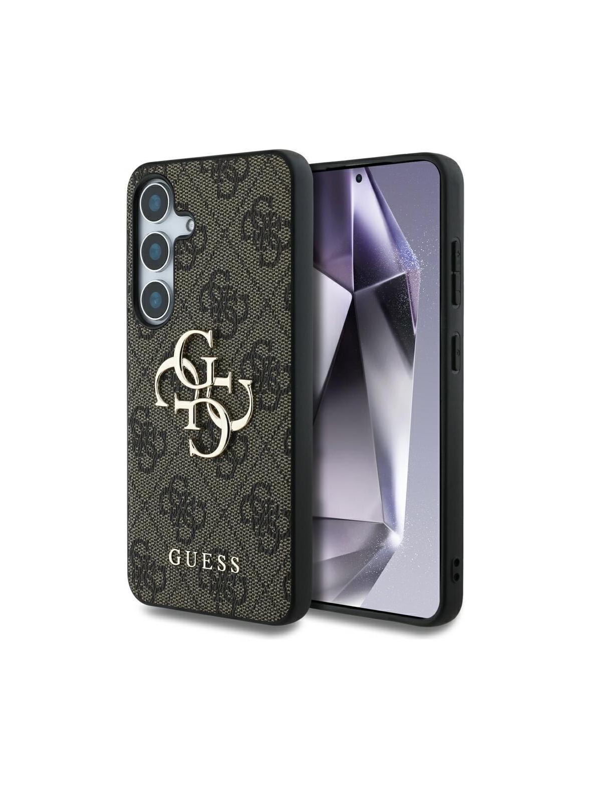 GUESS futerał do SAMSUNG S25 GUHCS25S4GMGBR (4G PU Big Logo) brązowy