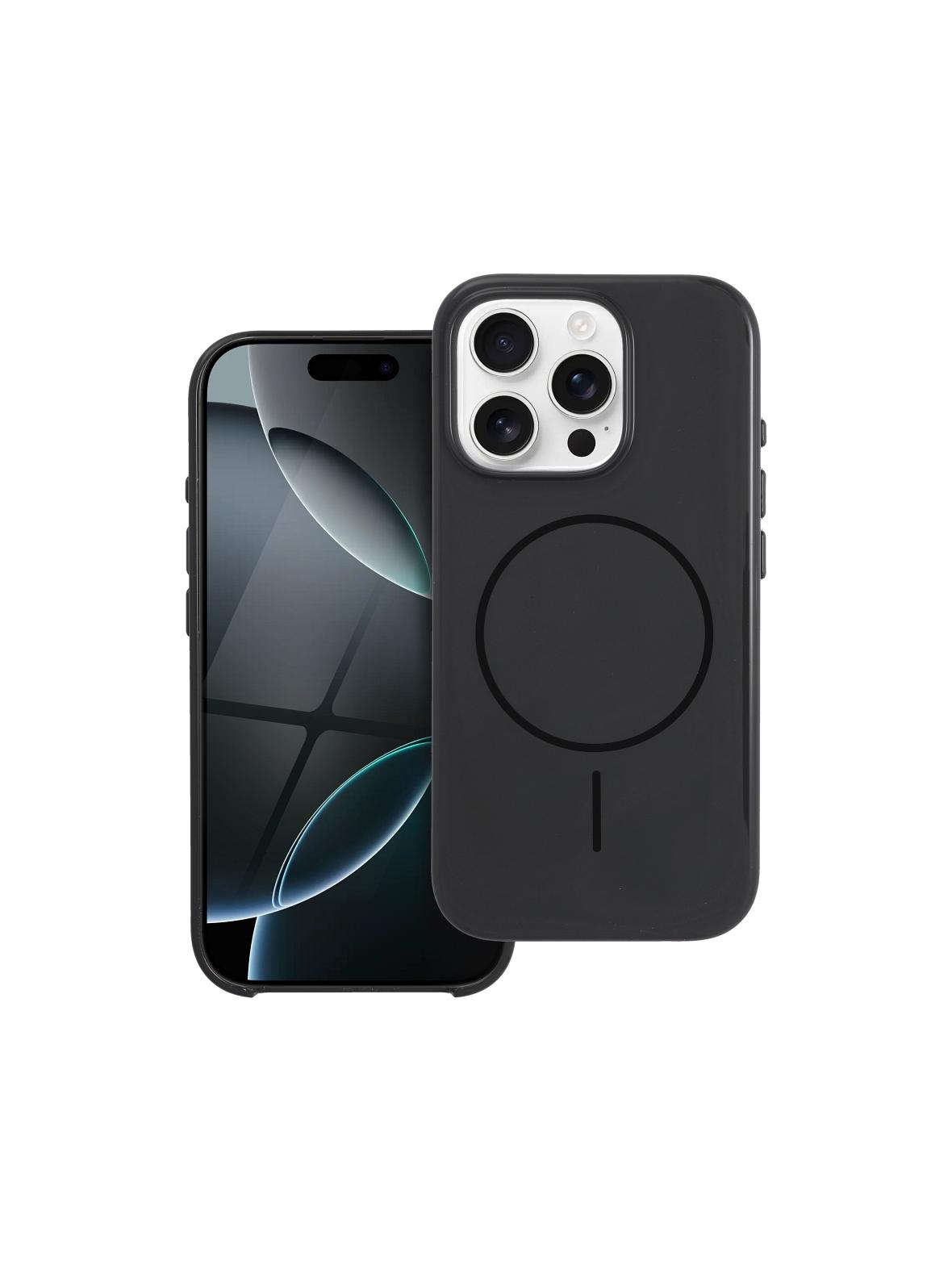 Glossy Mag Cover kompatybilny z MagSafe pasuje do IPHONE 13 PRO czarny