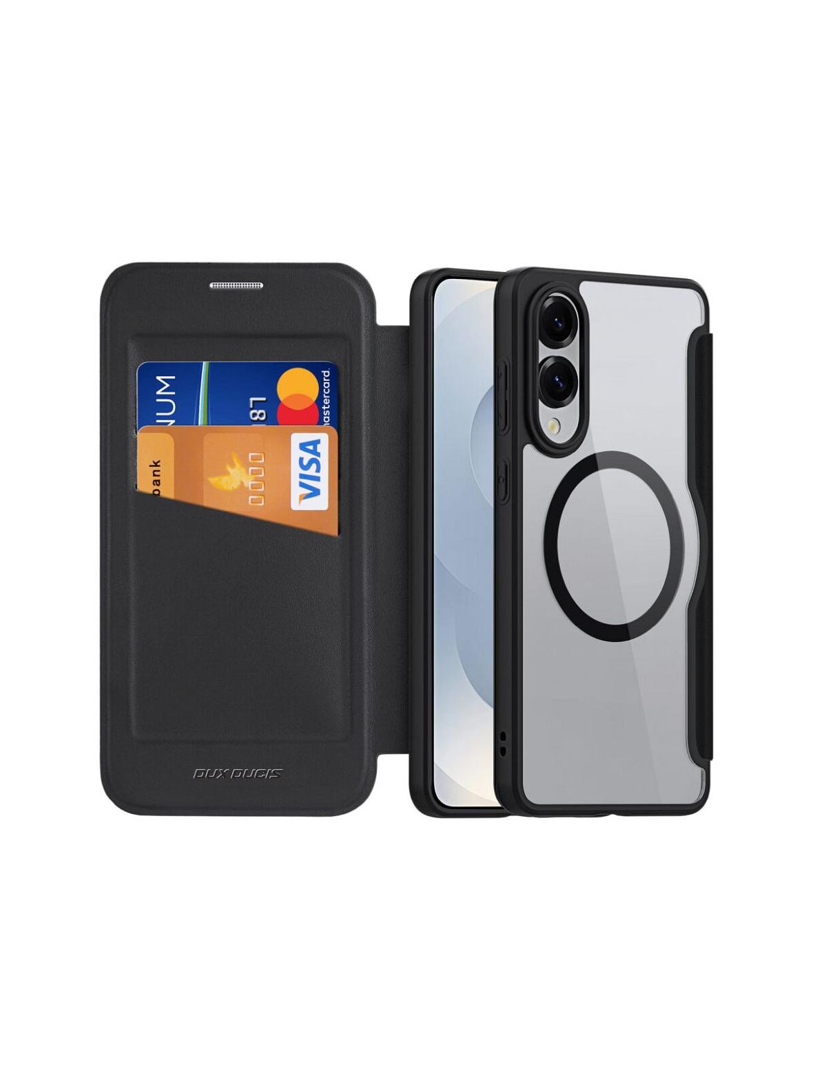 DUX DUCIS kabura SKIN X PRO kompatybilna z MagSafe do SAMSUNG S25 Edge czarna